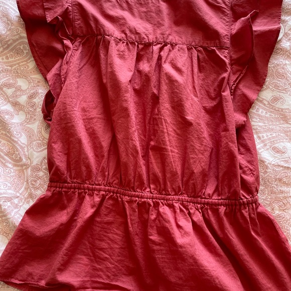 J Crew flutter sleeve blouse - Picture 3 of 5